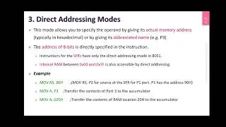 8051Addressing Modes