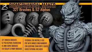 Sculpt SciFi Horror Monsters with ZBrush and Biomechanical Maker