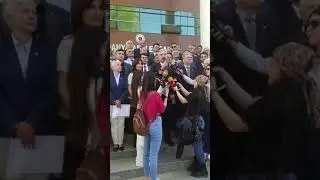 Mudanya Belediye Başkanı Deniz Dalgıç Mazbata Törenı  Mudanya Adalet Sarayı önü