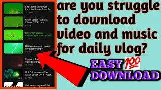 how to download easily green screen  video and music Hanna Lu