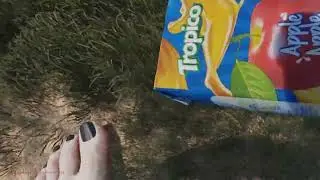 Blonde giantess Unaware