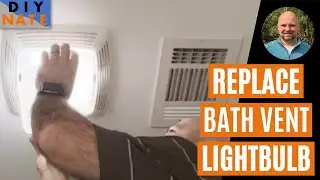 How to Replace Bathroom Light in a Vent Fan! Easy Process for Changing the Light Bulb - by DIYNate