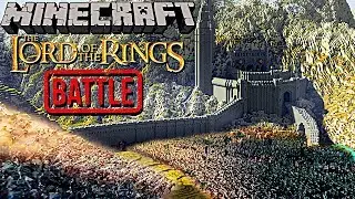 EPIC Minecraft Recreation Of Helm's Deep Battle! (Raytraced)
