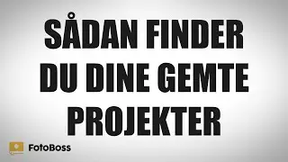 Sådan Finder Du Dine Gemte Projekter