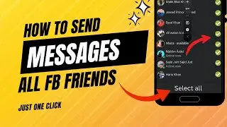 How to Send Messages to all Facebook Friends Just in One Click in Mobile Phone