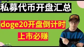 doge20开盘倒计时，上市必赚！私募代币汇总，涨幅最高10倍，100%胜率