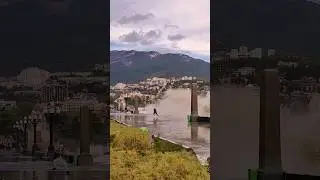Новый шторм, обрушился на Ялту 🌊