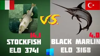 STOCKFISH 14.1 VS BLACK MARLIN 4.0 | STRONG CHESS ENGINES