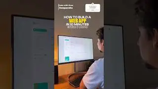 How to build a Web App, without writing a single line of code 