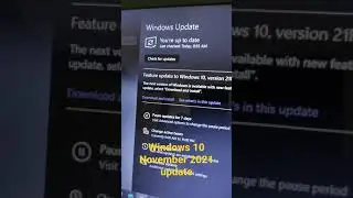 Windows 10 November 2021 Update version 21H2 #windows10updates #latestupdate #november #21h2 #shorts