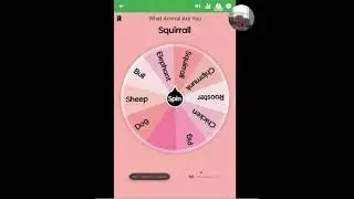 Wheel of random things chooses what we are