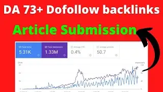 DA 73+ Dofollow backlinks [Article Submission] - How to create backlinks 2021-High quality backlinks