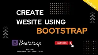 How to create website using bootstrap. Only Bootstrap 