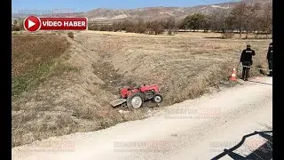 Devrilen traktörün altında kalan sürücü öldü