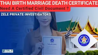 Thai Birth Marriage Death Certificate
