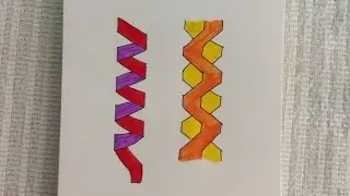 simple ribbon drawing l simple shapes drawing #drawing #simple #shots #simpledrawing #draw #ribbon