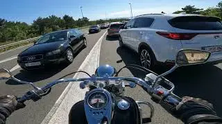 Kawasaki VN900 | RDF | Lane splitting part 2