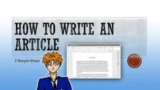 How to Write an Article in 5 Simple Steps