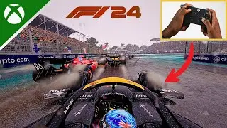 Playing F1 24 With A Controller in Miami Rain