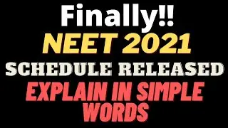 Neet ug counselling schedule released by Medical Counselling committee #mcc  #neet #neet2021 #neetug