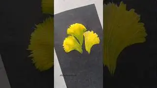 OMG!😱 One stroke flower painting (⁠♡⁠‿⁠♡⁠✿⁠)🫶🏻 
