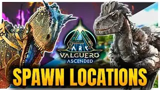 Giga, Elderclaw, Deinonychus, Megaraptor & Valguero Creature Spawn Locations | Ark Survival Ascended