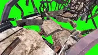 Green Screen Destruction Bridge Strong Wind Storm - Footage PixelBoom CG