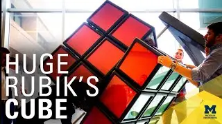 Building one of the world’s largest free-standing Rubik's Cubes