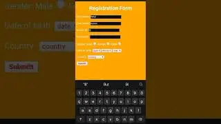 How to create a form using html and css | Registration form|html|css|Coding| Program|web development