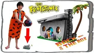 We crashed LEGO The Flintstones Set with a Bowling Ball | MASTER BREAKERS