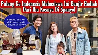 Returning to Indonesia, this student was showered with gifts from his landlady. He was so touched.