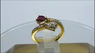 Cincin berlian dan ruby