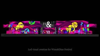 Led Visualization for Wine&Dine Festival