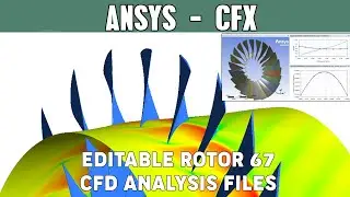 CFD analysis of NASA Rotor 67 compressor (Editable) | CFD Validation | Ansys CFX