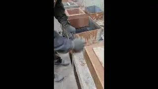 Распаковка блока ростверка Шамотный кирпич