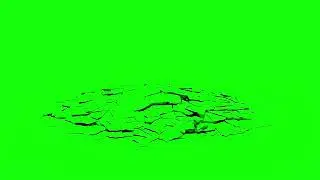 floor cracking green screen
