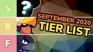 (WARNING: MY OPINION) MY TIER LIST FOR BRAWL STARS SEPTEMBER 2020