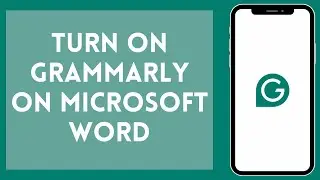 How to Turn on Grammarly on Microsoft Word 2024 | Grammarly on Microsoft Word