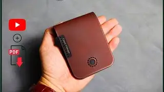 DIY how to make a compact mini leather wallet - PDF Pattern