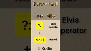 run { } method with the ?: operator in the kotlin 