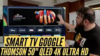 SMART TV GOOGLE: THOMSON 50'' QLED 4K ULTRA HD