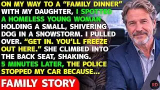 On My Way To Family Dinner, I Rescued A Homeless Girl In A Blizzard—5 Min Later, Police Stopped Me…