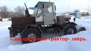 Самодельный трактор - зверь. Техника для деревни.