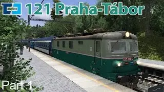 ČD 123 Benešov u Prahy to Čerčany (Praha-Tábor) TS2016 [60fps]