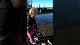 caught 8 fish in 1 hour with a 3 year old