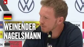 Julian Nagelsmann kommen nach EM-Aus mitten in der PK die Tränen | Deutschland - Spanien 1:2