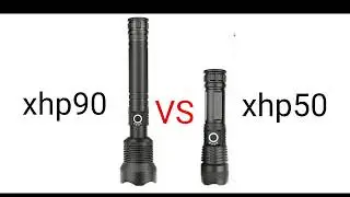 Porownanie tanich latarek z chin, ebay chinese flashlight xhp 50 and xhp 90 comparison