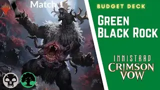 Budget Green Black Rock Aggro MTG Arena Crimson Vow Standard
