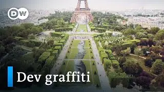 Eyfel Kulesi’nin önünde dev graffiti - DW Türkçe