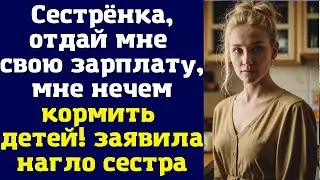 Сестрёнка, отдай мне свою зарплату, мне нечем кормить детей – заявила нагло сестра